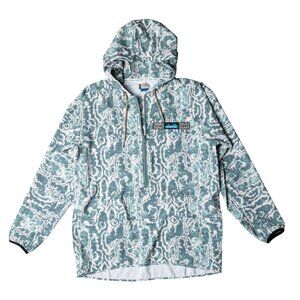 New Kavu Sun Hoody - Bay Breeze - Women's Size XL - Blue White